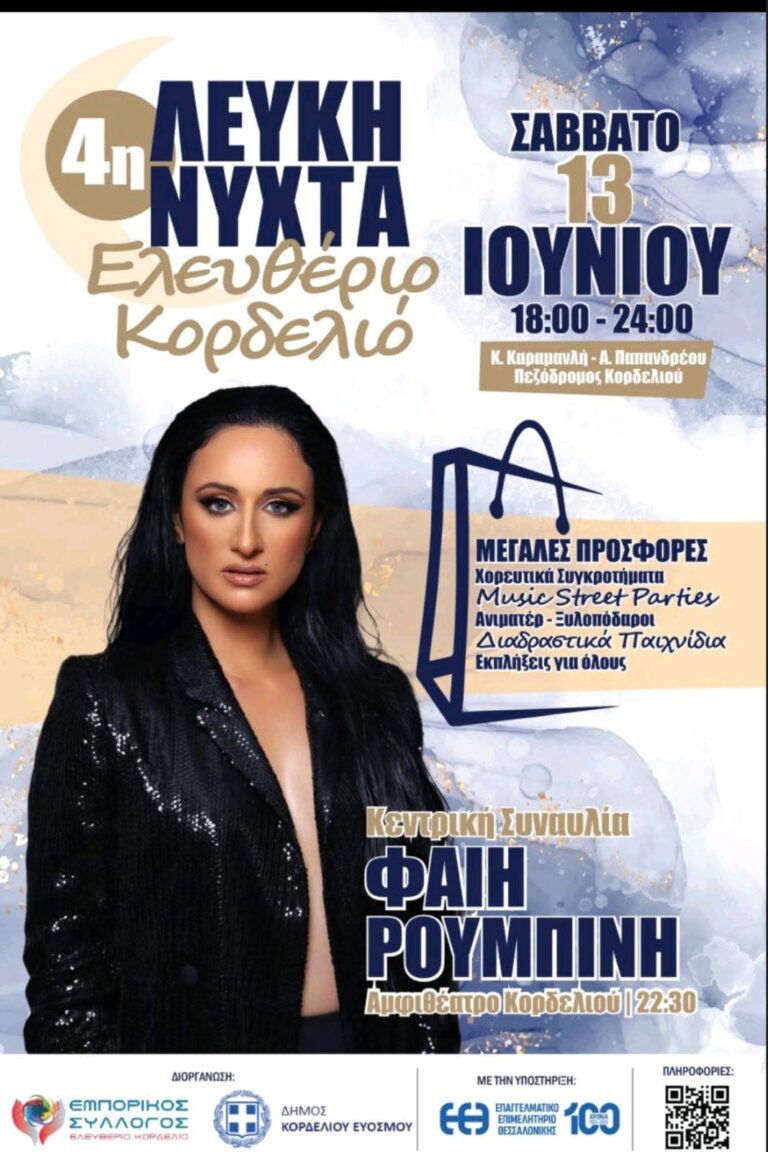 Δήμος Κορδελιού – Ευόσμου: Μία ακόμα γιορτή της αγοράς διοργανώνεται στο Ελευθέριο – Κορδελιό